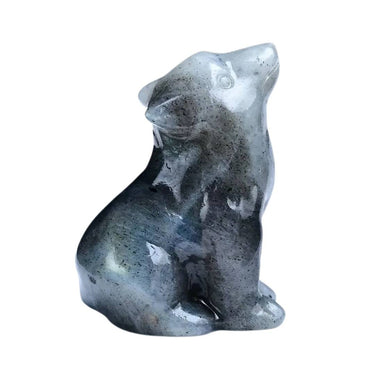 Wolf Miniature Crystal Figurine